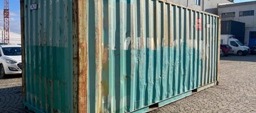 Schiffscontainer zu verkaufen, Schiffscontainerabmessungen, entsorgter Container 20