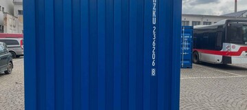 cumpărați container de transport 20 albastru, www.hz-containers.com