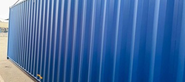 container inclusiv modificări, perete tăiat