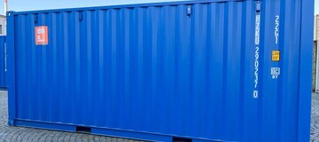 container 20 blå, www.hz-containers.com, køb forsendelsescontainer